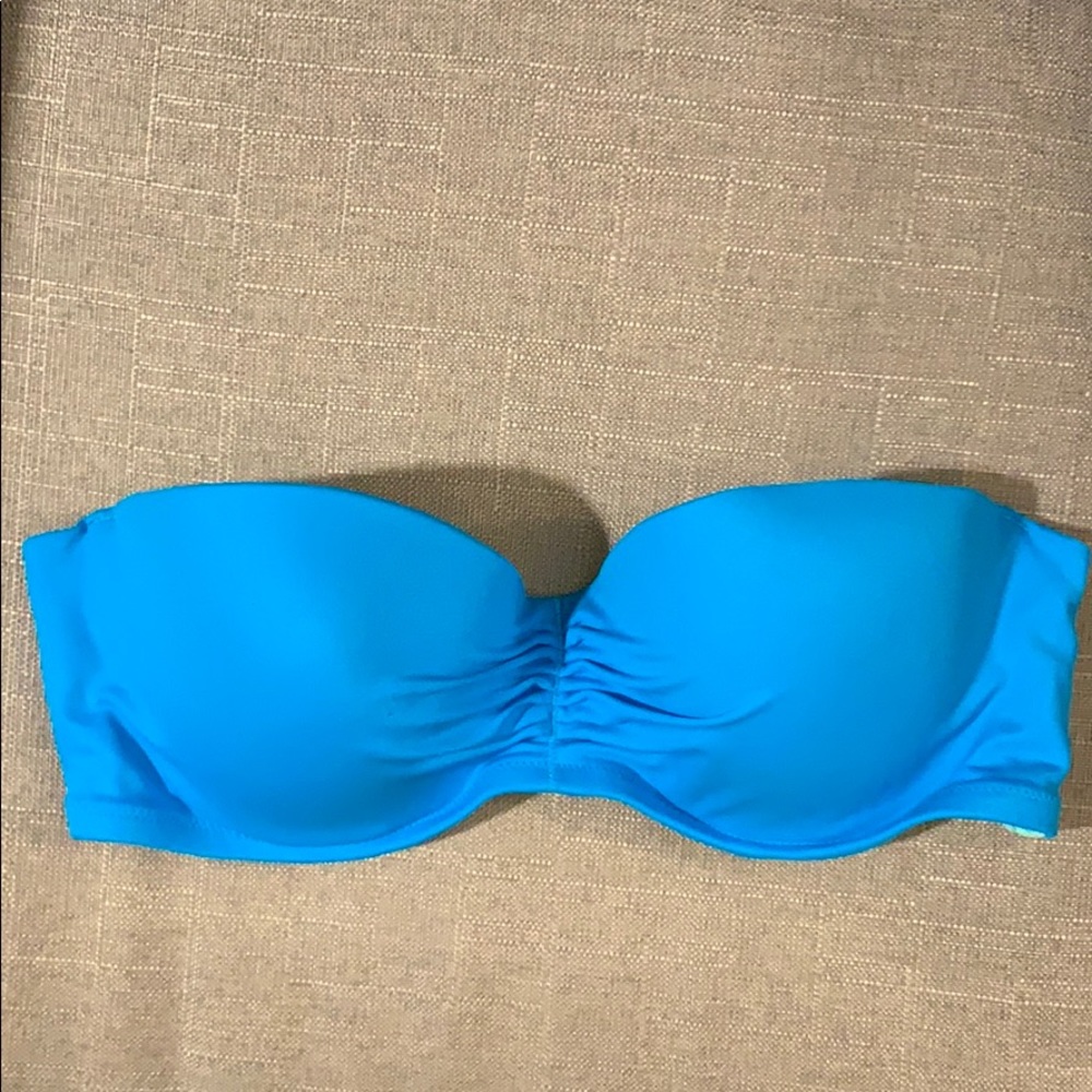 Victoria’s Secret Teal Strapless Swim Top